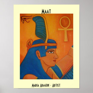 MAAT - ÄGYPTISCHE GÖTTIN POSTER