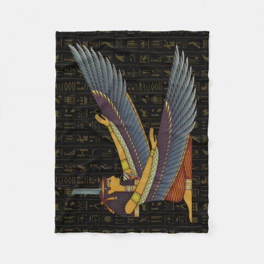 Ma'at Goddess Fleece Blanket (Vorderseite)