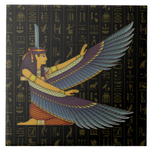 Maat Goddess Keramik Tile Fliese