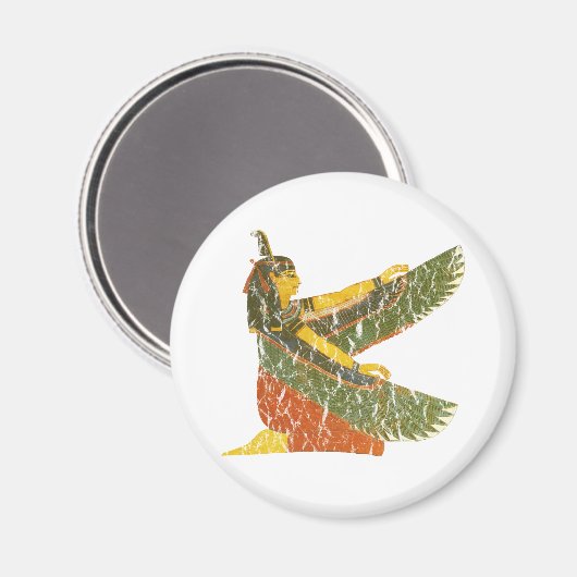 Maat Kneeling Magnet (Vorderseite/Rückseite)