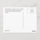 Maat Kneeling Postkarte (Rückseite)