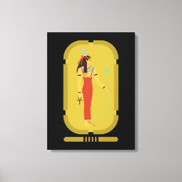 Maat On Gold Cartouche Leinwanddruck