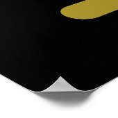 Maat On Gold Cartouche Poster (Ecke)