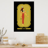 Maat On Gold Cartouche Poster (Küche)