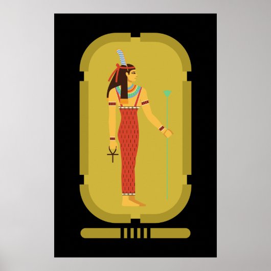 Maat On Gold Cartouche Poster (Vorne)