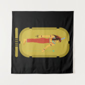 Maat On Gold Cartouche Wandteppich (Vorderseite (Horizontal))