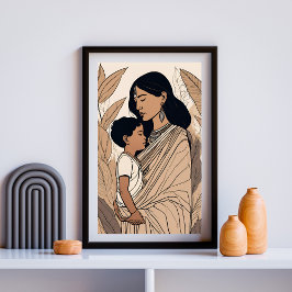 Maatr Sanskrit Kunst Druck Poster