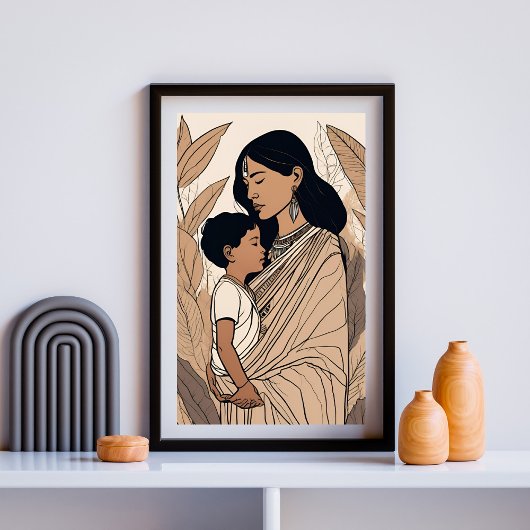 Maatr Sanskrit Kunst Druck Poster