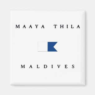 Maaya Thila Malediven Alphatauchen-Flagge Magnet