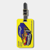 Mabel Mercury von Ann Charles Gepäckanhänger (Vorderseite vertikal)
