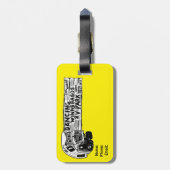 Mabel Mercury von Ann Charles Gepäckanhänger (Rückseite vertikal)