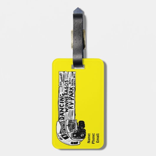 Mabel Mercury von Ann Charles Gepäckanhänger (Rückseite vertikal)