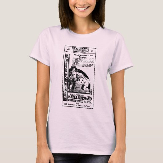 Mabel Normand Was passierte 1921 mit Rosa T-Shirt (Vorderseite)