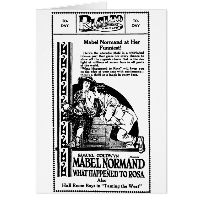 Mabel Normand, was Rosa 1921 geschah (Vorne)