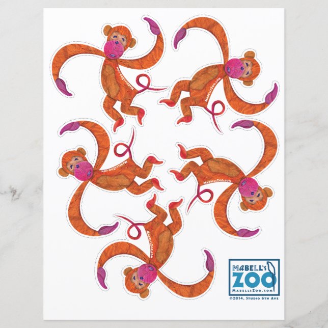 Mabell's Zoo Monkey Cutout (Vorderseite)