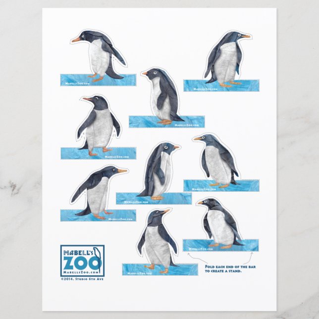 Mabell's Zoo Penguin Cutouts (Vorderseite)