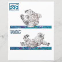 Mabell's Zoo Polar Bears Cutouts