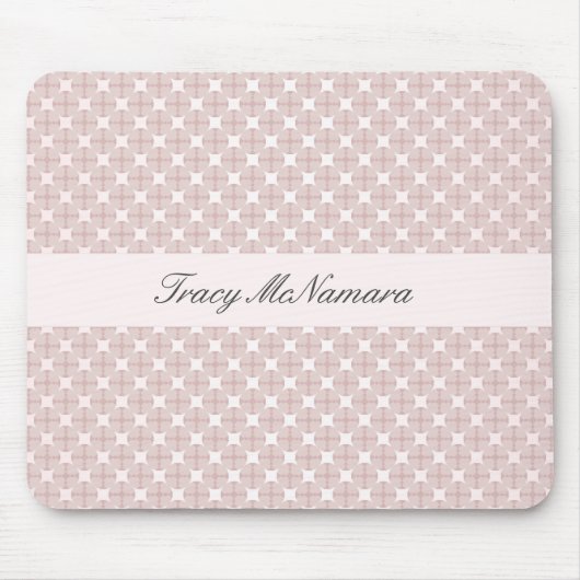 Mable Chic Pink Muster Mouse Mat Mousepad (Vorne)