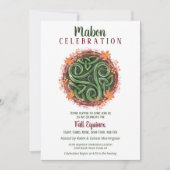 Mabon Fall Equinox Celtic Triskelion Harvest Einladung (Vorderseite)