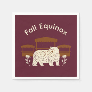 Mabon Harvest Fall Equinox Einladung Serviette