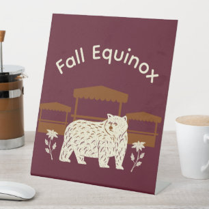 Mabon Harvest Fall Equinox Einladung Sockelschild