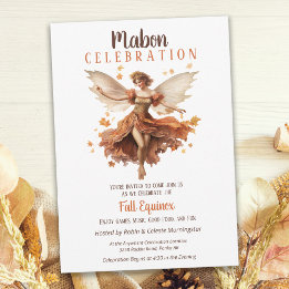 Mabon Harvest Fall Equinox Retro Fairy Einladung