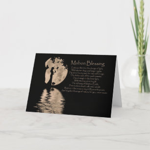 Mabon Herbst Equinox Tiere Segnungen Karte