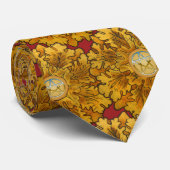 Mabon Oak Blätter mit Pentagramm Krawatte (Gerollt)