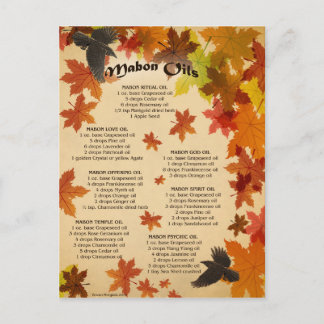 Mabon Oils Postcard Postkarte