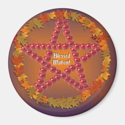 Mabon Pentacle Magnet (Vorne)