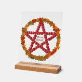 Mabon Pentagramm Acrylschild (Winkel)
