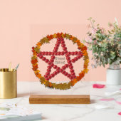 Mabon Pentagramm Acrylschild (Hochzeit)