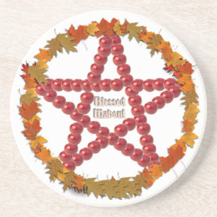 Mabon Pentagramm Getränkeuntersetzer