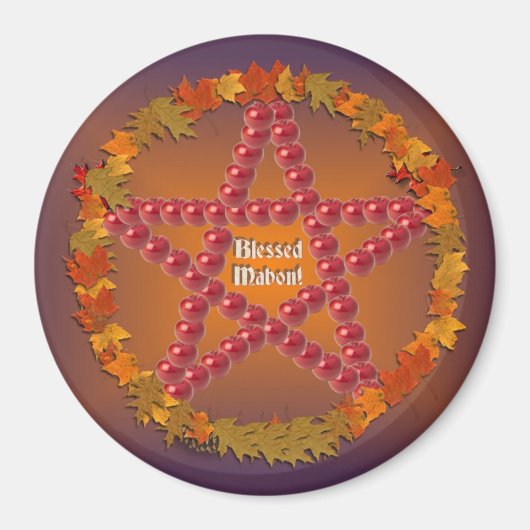 Mabon Pentagramm Magnet (Vorne)