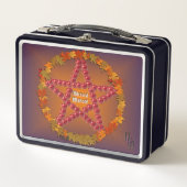 Mabon Pentagramm Metall Brotdose (Vorderseite)