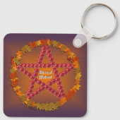 Mabon Pentagramm Schlüsselanhänger (Rückseite)