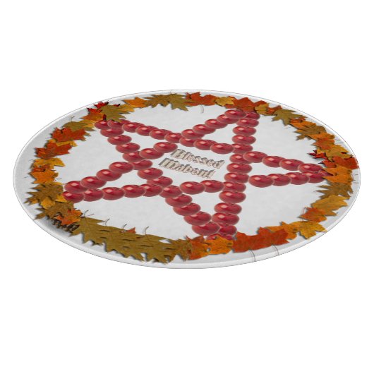 Mabon Pentagramm Schneidebrett (Ecke)