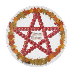 Mabon Pentagramm Schneidebrett