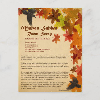 Mabon Room Spray Postcard Postkarte