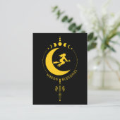 Mabon Segnungen, Hexen, Mond, Weizen Postkarte (Stehend Vorderseite)