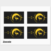 Mabon Segnungen, Hexen, Mond, Weizen Rechteckiger Aufkleber (Blatt)