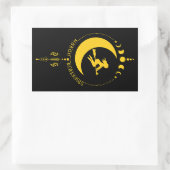 Mabon Segnungen, Hexen, Mond, Weizen Rechteckiger Aufkleber (Tasche)