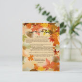 Mabon Swirbelleaf Zauberpostkarte Postkarte (Stehend Vorderseite)