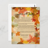 Mabon Swirbelleaf Zauberpostkarte Postkarte (Vorne/Hinten)