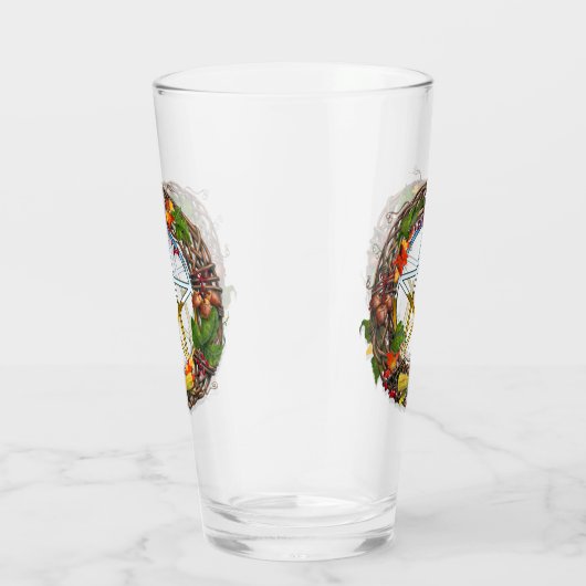 Mabon Weinwanderwege mit Pentagramm Glas (Rechts)