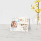 Mabrook Aqeeqah Mubarak - Islamische Neue Babykart Karte (Gelbe Blume)