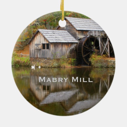 Mabry Mill, Blue Ridge Keramikornament (Hinten)