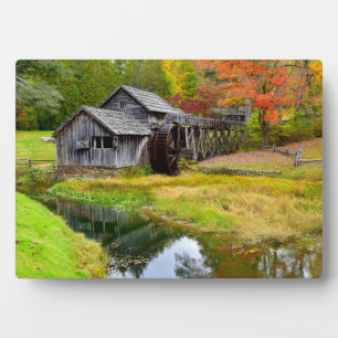 Mabry Mill im Herbst Fotoplatte