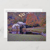 Mabry Mill im Herbst Postkarte (Vorne/Hinten)