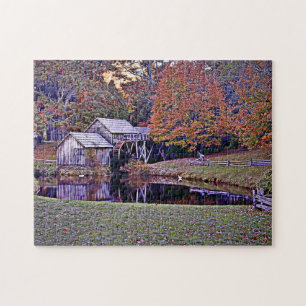 Mabry Mill im Herbst Puzzle